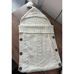 Newborn Baby Winter Warm Wrap Blanket Knit Sleeping Bag Stroller Sleeping Sack